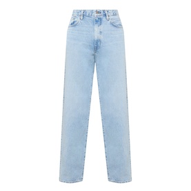 Edwin Loose Straight Leg Jeans in light used blue, five-pocket style with whiskering, faded details and belt loops, 100% cotton