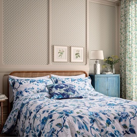 Craven Street Floral Duvet Set Woad