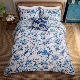 Craven Street Floral Duvet Set Woad