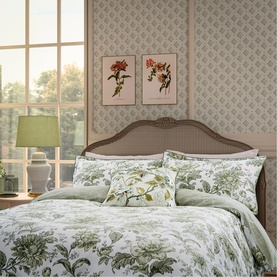 English Garden Floral Duvet Set Willow