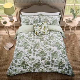 English Garden Floral Duvet Set Willow