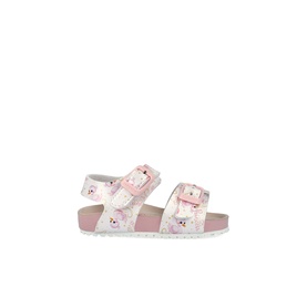 Metallic Printed Flat Sandals
