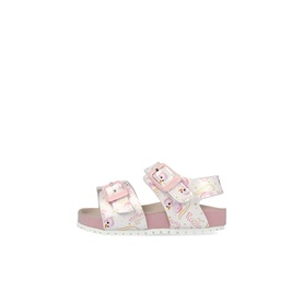 Metallic Printed Flat Sandals