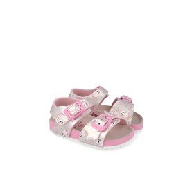 Metallic Printed Flat Sandals
