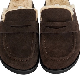 Goldys Faux Shearling Backless Mules