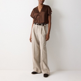 Heavy Pleat Front Top