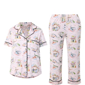 Dog Cropped Pyjama Set