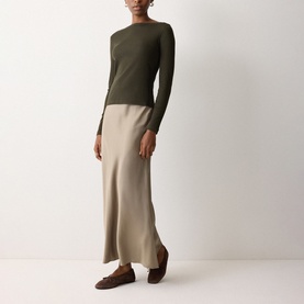 Ribbed Long-Sleeved Top