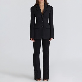 Luella Crepe Hourglass Blazer