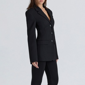 Luella Crepe Hourglass Blazer