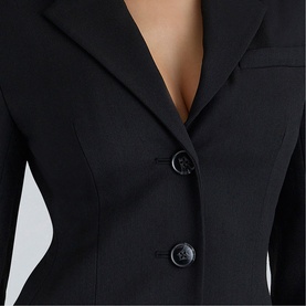 Luella Crepe Hourglass Blazer