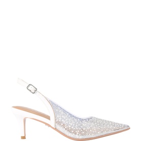 Positano Faux Pearl Slingback Pumps