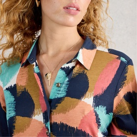 Rua Printed Shirt Dress