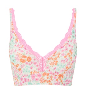 Floral Lace Plunge Bra
