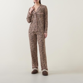 Leopard Piped Pyjama Set