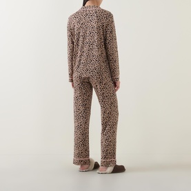Leopard Piped Pyjama Set