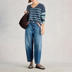 Tamara Striped Textured Sweater