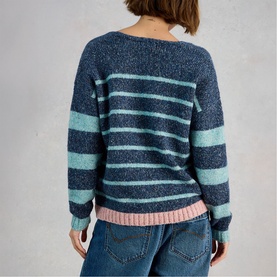 Tamara Striped Textured Sweater