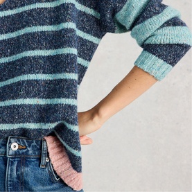 Tamara Striped Textured Sweater