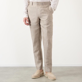 Alp Striped Linen Slim Tapered Trousers