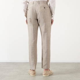 Alp Striped Linen Slim Tapered Trousers