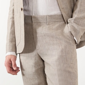 Alp Striped Linen Slim Tapered Trousers