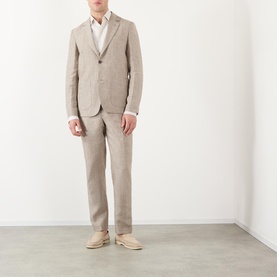 Alp Striped Linen Slim Tapered Trousers