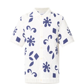 Porto Doodle Crochet Knit Shirt