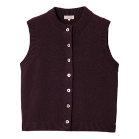 Knitted Button Front Waistcoat