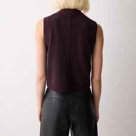 Knitted Button Front Waistcoat