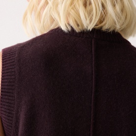 Knitted Button Front Waistcoat