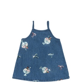 Magot Sequin Denim Dress