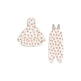 Palme Cherry Rain Jacket & Dungarees Two-Piece Set