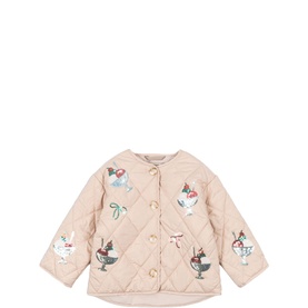 Flora Sequin Diamond Quilted Jacket