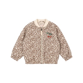 Juno Leopard Sequin Bomber Jacket