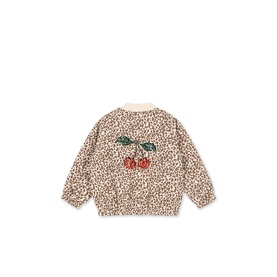 Juno Leopard Sequin Bomber Jacket