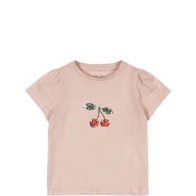 Famo Sequin Cherry T-Shirt