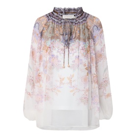 Luna Billow Paisley Blouse