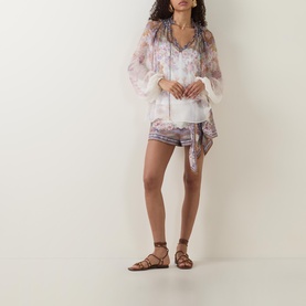 Luna Billow Paisley Blouse