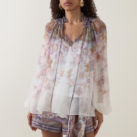 Luna Billow Paisley Blouse