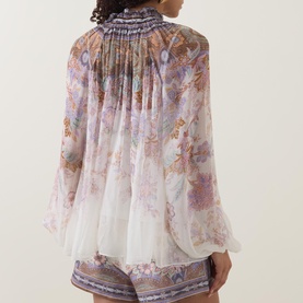 Luna Billow Paisley Blouse
