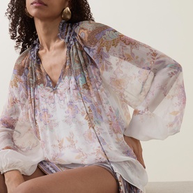 Luna Billow Paisley Blouse