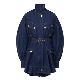 Luna Denim Utility Mini Dress