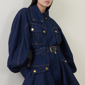 Luna Denim Utility Mini Dress