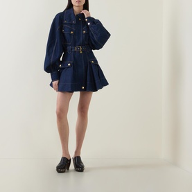 Luna Denim Utility Mini Dress
