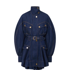 Luna Denim Utility Mini Dress