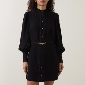 Trim Utility Mini Dress