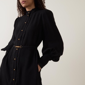 Trim Utility Mini Dress