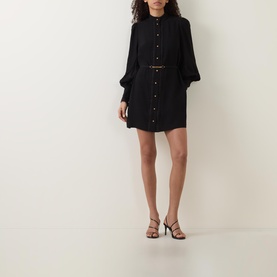 Trim Utility Mini Dress