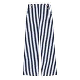 Striped Sailor Wide Leg Trousers